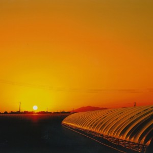 夕日のあいさつ